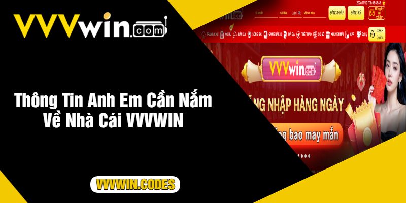 Thông Tin Anh Em Cần Nắm Về Nhà Cái VVVWIN